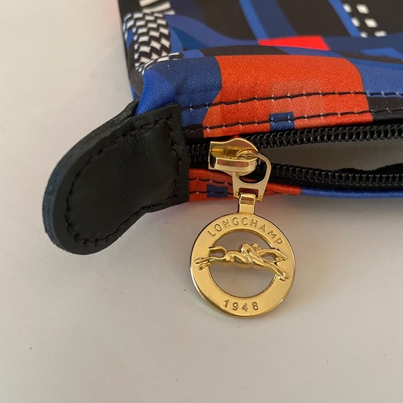 Longchamp Le Pliage Memphis ArtWalk Large Tote Cobalt Blue Made in France - Picture 15 of 15